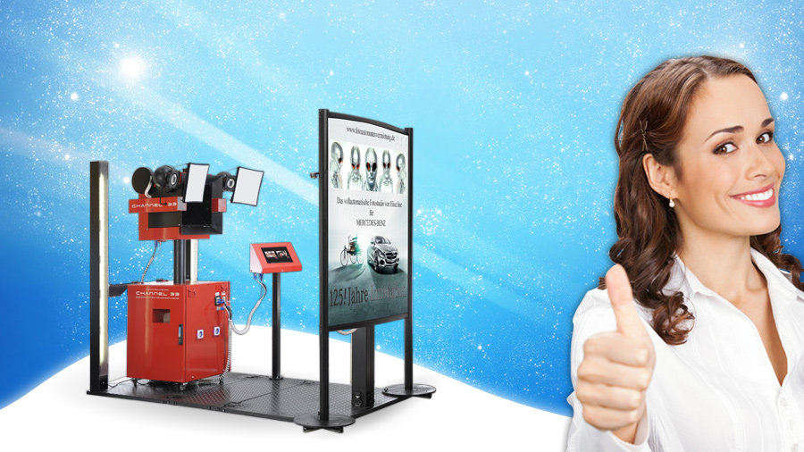 Fotoautomat Verleih : BRANDING GERÄTE