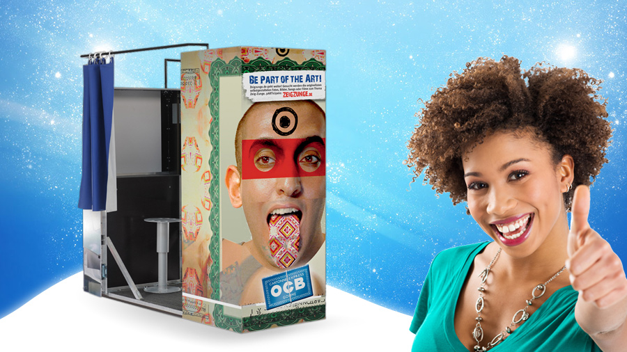 Fotoautomat Verleih : Branding